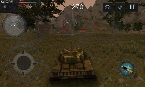 Gameplay of the Tank battle 1990: Farm mission for Android phone or tablet.