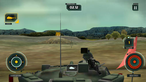 Gameplay of the Tank biathlon for Android phone or tablet.