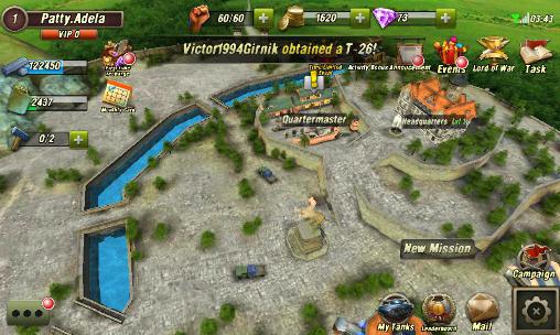 Gameplay of the Tank generals for Android phone or tablet.