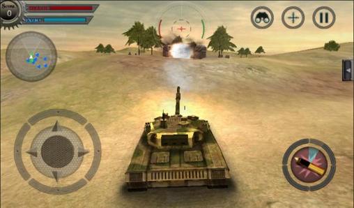 Gameplay of the Tank war: Attack for Android phone or tablet.