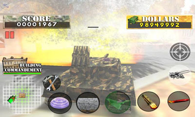 Gameplay of the Tank War Defender 2 for Android phone or tablet.