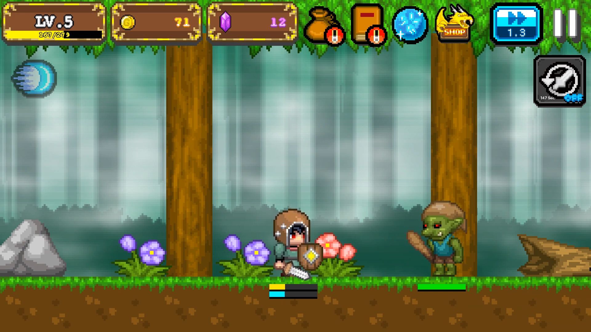 Tap Knight : Dragon's Attack - Android game screenshots.