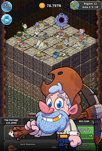 Tap tap dig: Idle clicker - Android game screenshots.