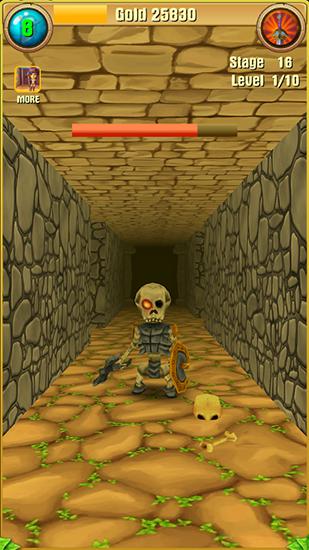Gameplay of the Tap dungeon quest for Android phone or tablet.