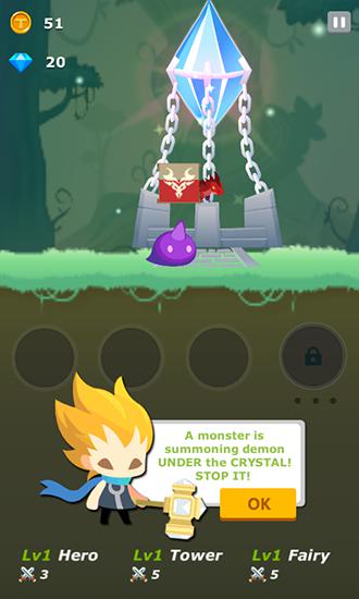 Gameplay of the Tap hero: War of clicker for Android phone or tablet.