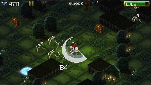 Gameplay of the Tap 'n' slash for Android phone or tablet.