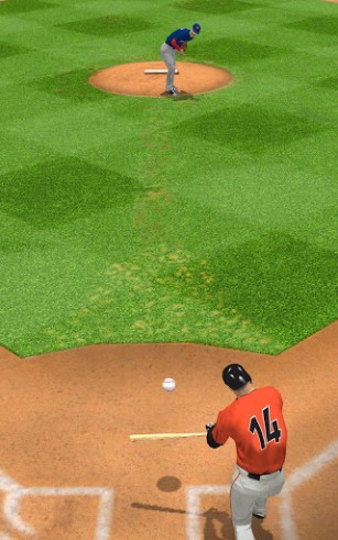 Gameplay of the Tap sports baseball for Android phone or tablet.