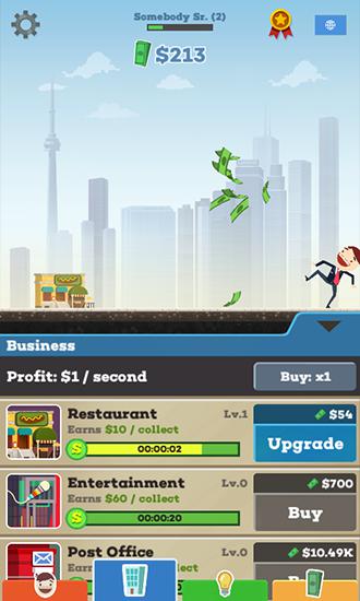 Gameplay of the Tap tycoon for Android phone or tablet.