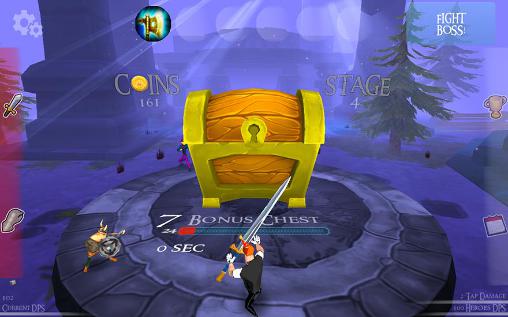 Gameplay of the Tapping wizard blades for Android phone or tablet.