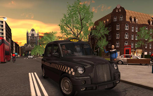 Gameplay of the Taxi sim 2016 for Android phone or tablet.