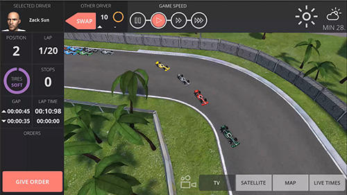 Team order: Racing manager - Android game screenshots.