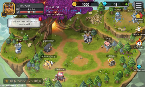 Gameplay of the Team of fantasy for Android phone or tablet.