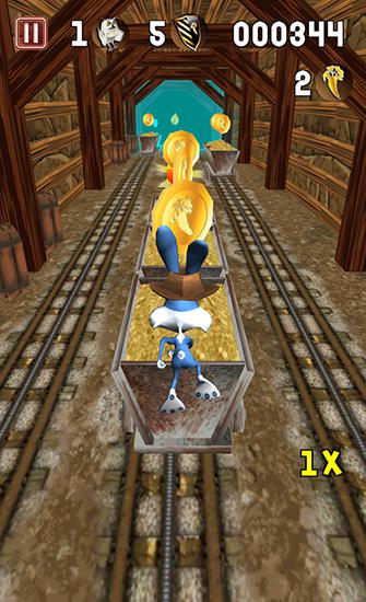 Gameplay of the Temple bunny run for Android phone or tablet.