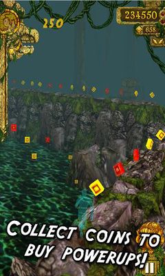 Gameplay of the Temple Run for Android phone or tablet.