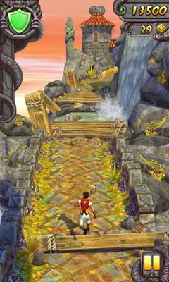 Gameplay of the Temple Run 2 for Android phone or tablet.