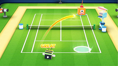 Tennis bits - Android game screenshots.