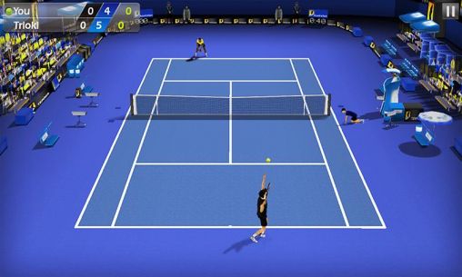 Gameplay of the Tennis 3D for Android phone or tablet.