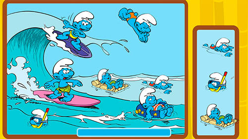 The Smurfs and the four seasons - Android game screenshots.
