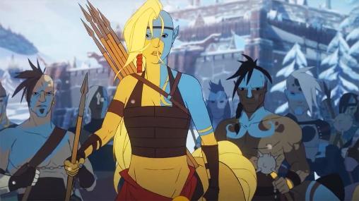 Gameplay of the The banner saga 2 for Android phone or tablet.