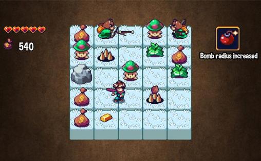 Gameplay of the The boy with bombs for Android phone or tablet.