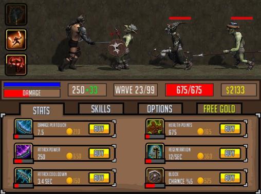 Gameplay of the The conqueror for Android phone or tablet.
