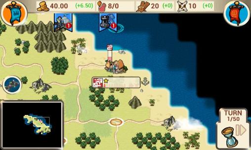 Gameplay of the The conquest: Colonization for Android phone or tablet.