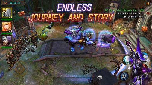 Gameplay of the The exorcist: 3D action RPG for Android phone or tablet.