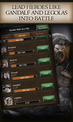 Gameplay of the The Hobbit Kingdoms of Middle-Earth for Android phone or tablet.
