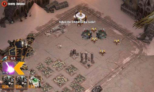 Gameplay of the The Horus heresy: Drop assault for Android phone or tablet.