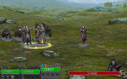 Gameplay of the The Lord of the rings: Legends of Middle-earth for Android phone or tablet.