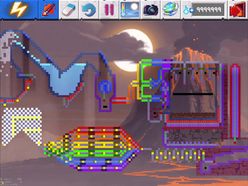 Gameplay of the The sandbox 2: Evolution for Android phone or tablet.
