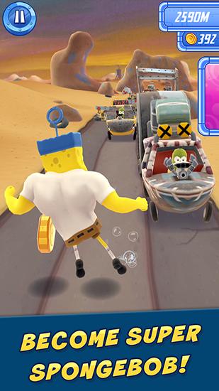 Gameplay of the The Spongebob movie game: Sponge on the run for Android phone or tablet.