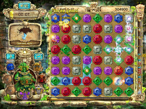 Gameplay of the The treasures of Montezuma 4 for Android phone or tablet.