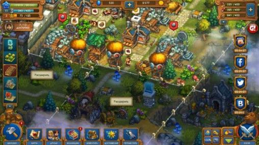 Gameplay of the The tribez and castlez for Android phone or tablet.