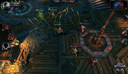Gameplay of the The witcher: Battle arena for Android phone or tablet.