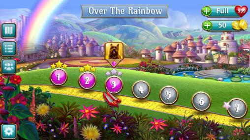 Gameplay of the The wizard of Oz: Magic match for Android phone or tablet.