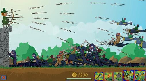 Gameplay of the Thick archer for Android phone or tablet.