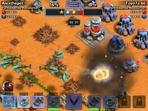 Gameplay of the This means war! for Android phone or tablet.
