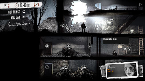Gameplay of the This war of mine for Android phone or tablet.