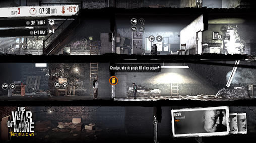 Gameplay of the This war of mine: The little ones for Android phone or tablet.