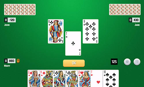 Thousand card game - Android game screenshots.