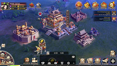 Three kingdoms: Epic war - Android game screenshots.