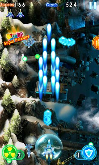 Gameplay of the Thunder fighter: Storm raiden for Android phone or tablet.