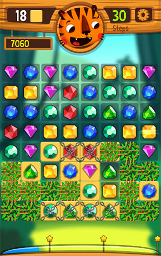 Tiger: The gems hunter match 3 - Android game screenshots.