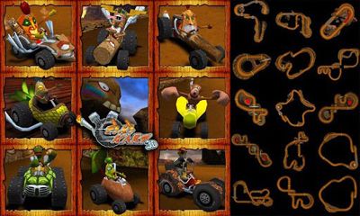 Gameplay of the Tiki Kart 3D for Android phone or tablet.
