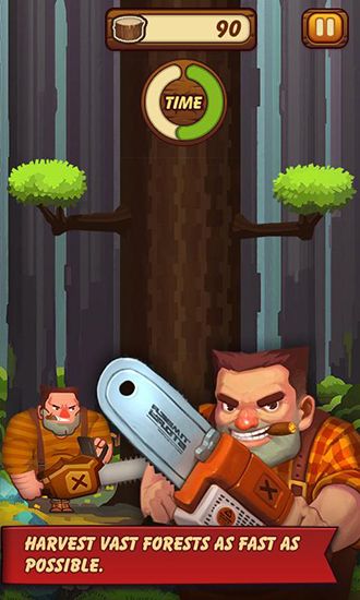 Gameplay of the Timber story for Android phone or tablet.