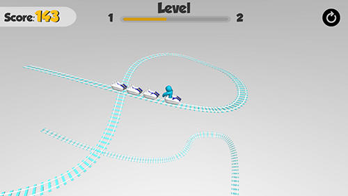 Tiny roller loops 3D - Android game screenshots.