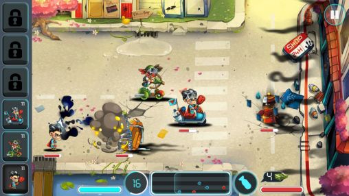 Gameplay of the Tiny busters for Android phone or tablet.