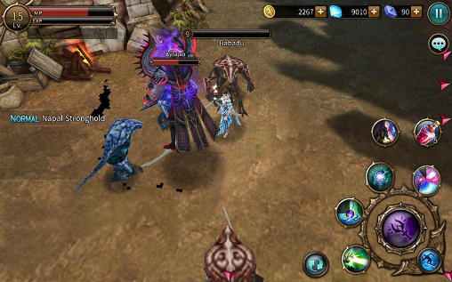 Gameplay of the Titan warrior for Android phone or tablet.