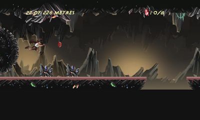 Gameplay of the Tomb Runner: The Crystal Caves for Android phone or tablet.